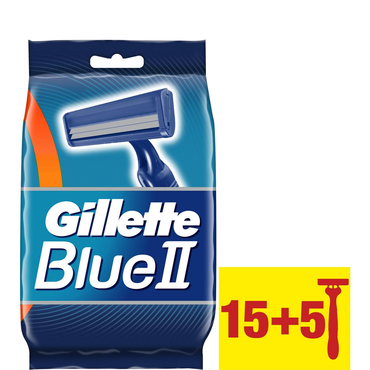 Gillette Blue II Plus - Rasoir jetable 1 lame