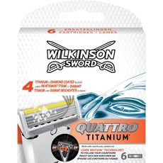 WILKINSON Quattro Titanium recharges lames de rasoirs 6 recharges