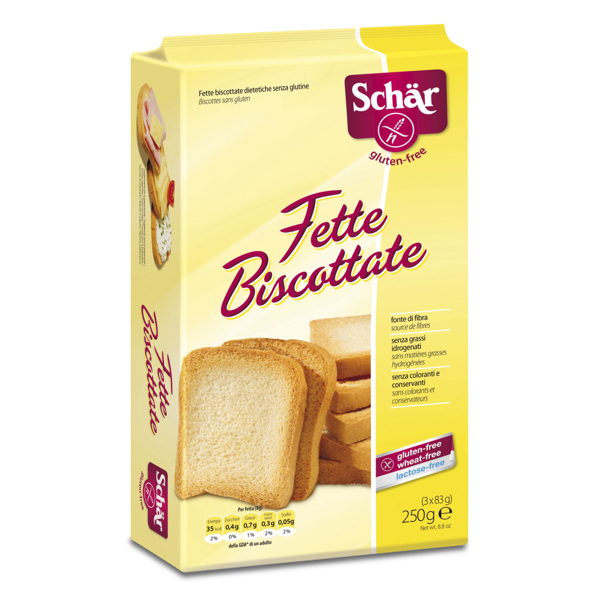 Biscottes, biscottes sans gluten et sans blé