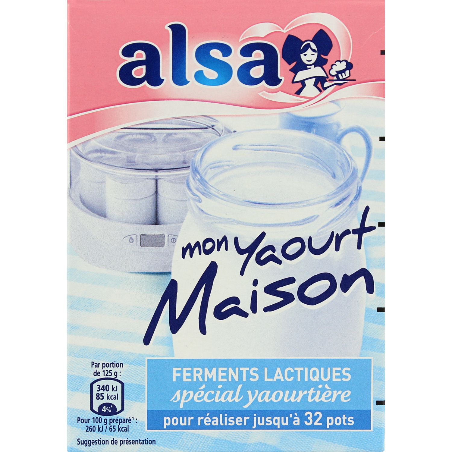 Alsa - Ferments lactiques onctueux spécial yaourtière ALSA