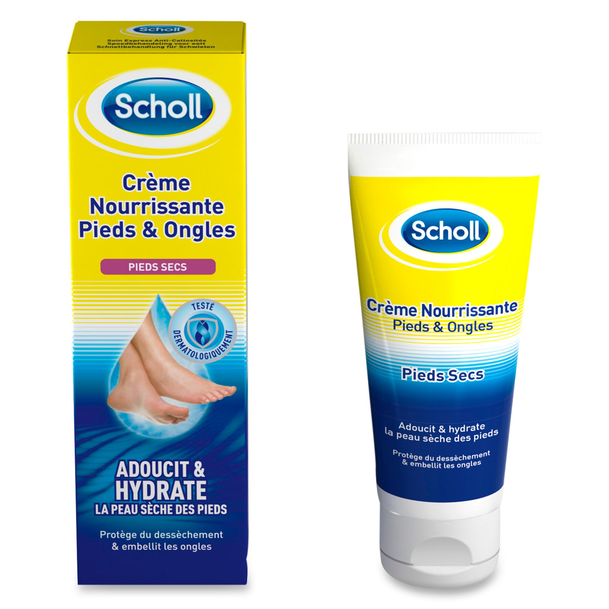 SCHOLL Scholl Crème nourrissante pieds & ongles 75ml 75ml pas cher 