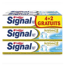 SIGNAL Signal Intégral 8 dentifrice blancheur au zinc 6x75ml 6x75ml