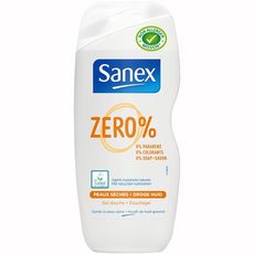 SANEX Zéro% gel douche écolabel peaux sèches 250ml