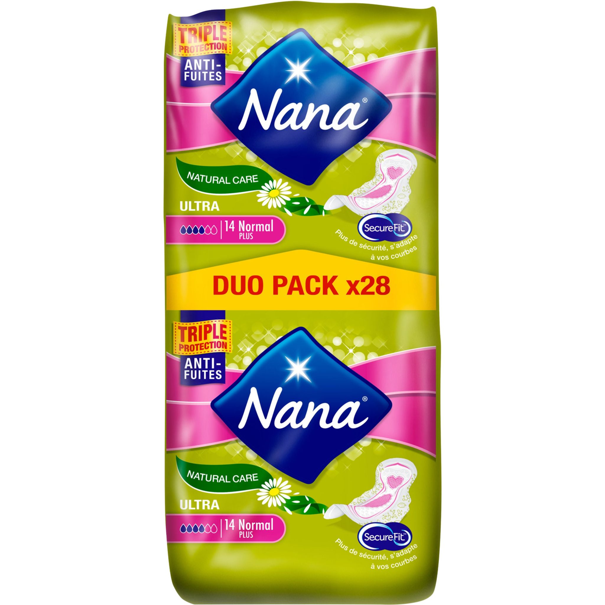 Serviettes hygiéniques NANA Ultra Normal (paquet de 16)