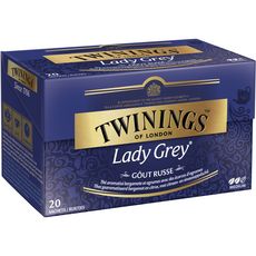 TWININGS Thé lady grey goût russe 20 sachets 40g