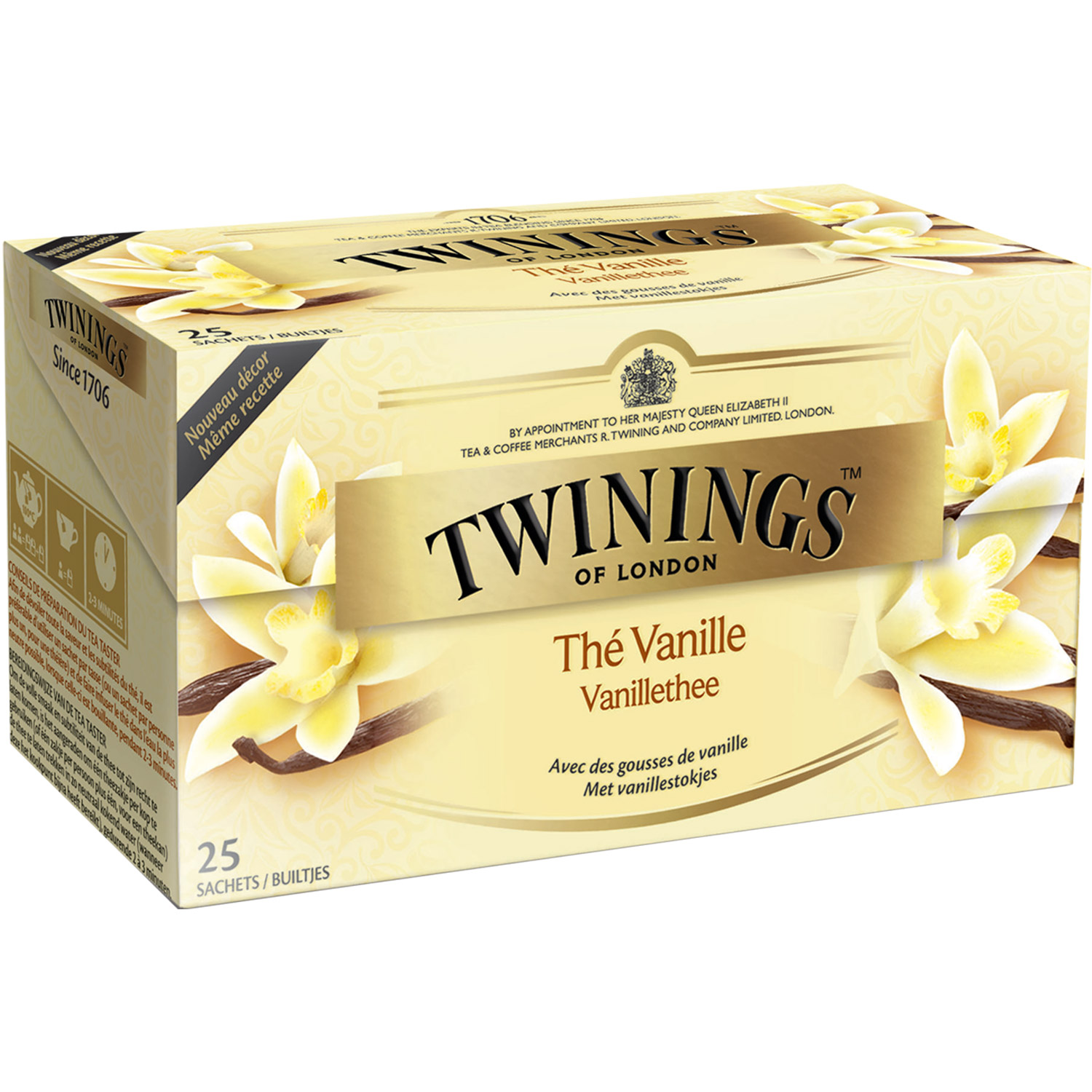Twinings Thé Vanille 25 Sachets - 50 g 