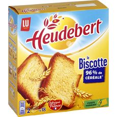HEUDEBERT La biscotte 2x18 biscottes 290g