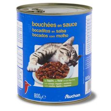 Auchan Auchan Bouchees En Sauce Au Lapin Pour Chat Boite 800g Pas Cher A Prix Auchan