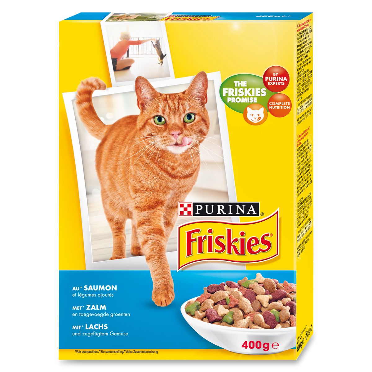 FRISKIES Friskies chat croquette saumon thon 400g pas cher 