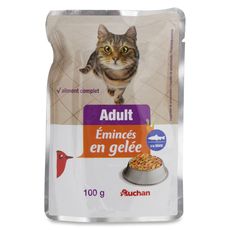 Auchan Auchan Adult Sachet Repas Eminces De Patee En Gelee Truite Pour Chat 100g 100g Pas Cher A Prix Auchan