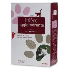 Auchan Litiere Minerale Agglomerante Argile 100 Naturelle Pour Chat 5l Pas Cher A Prix Auchan