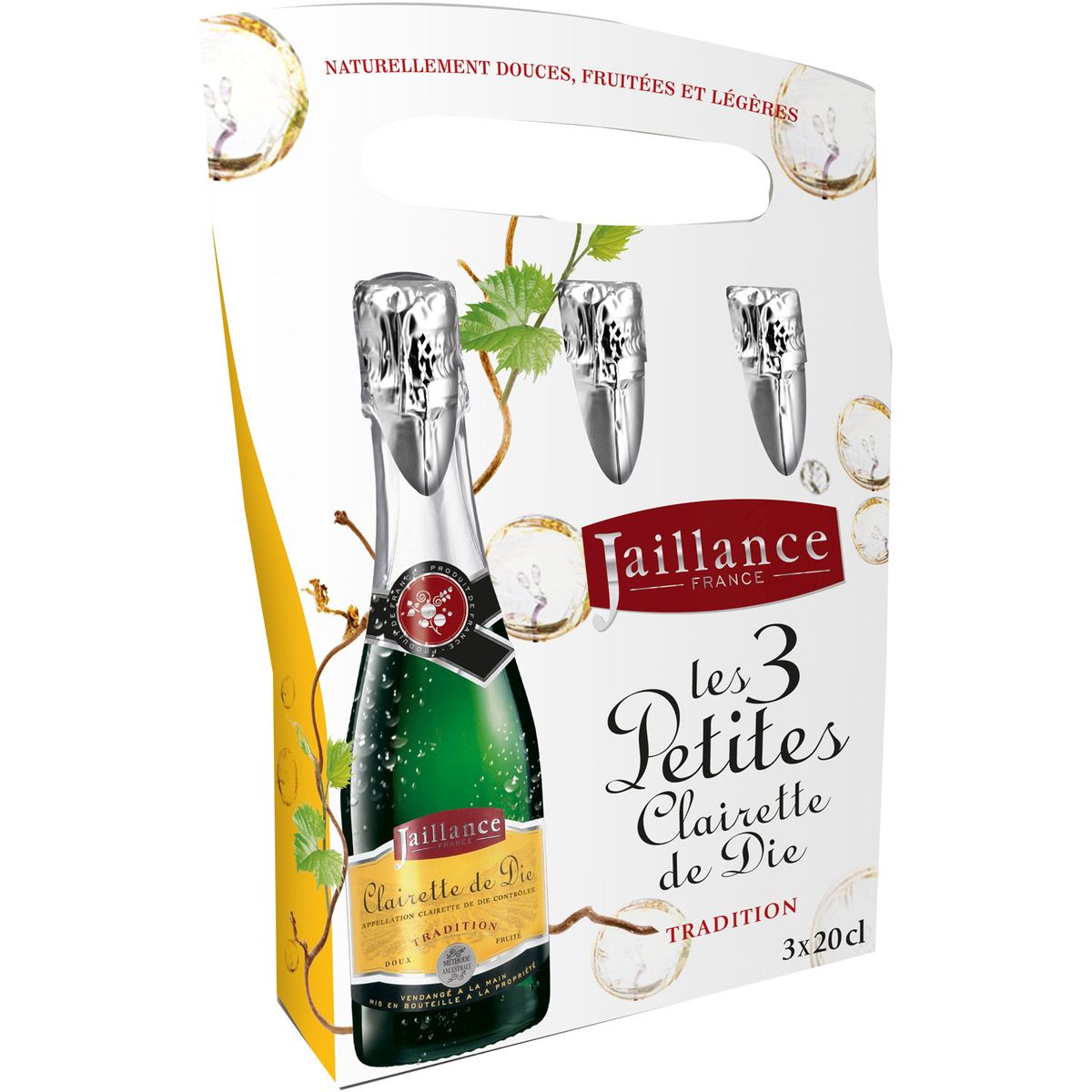 Clairette de Die tradition Jaillance 7,5° 3x20cl pas cher Auchan.fr