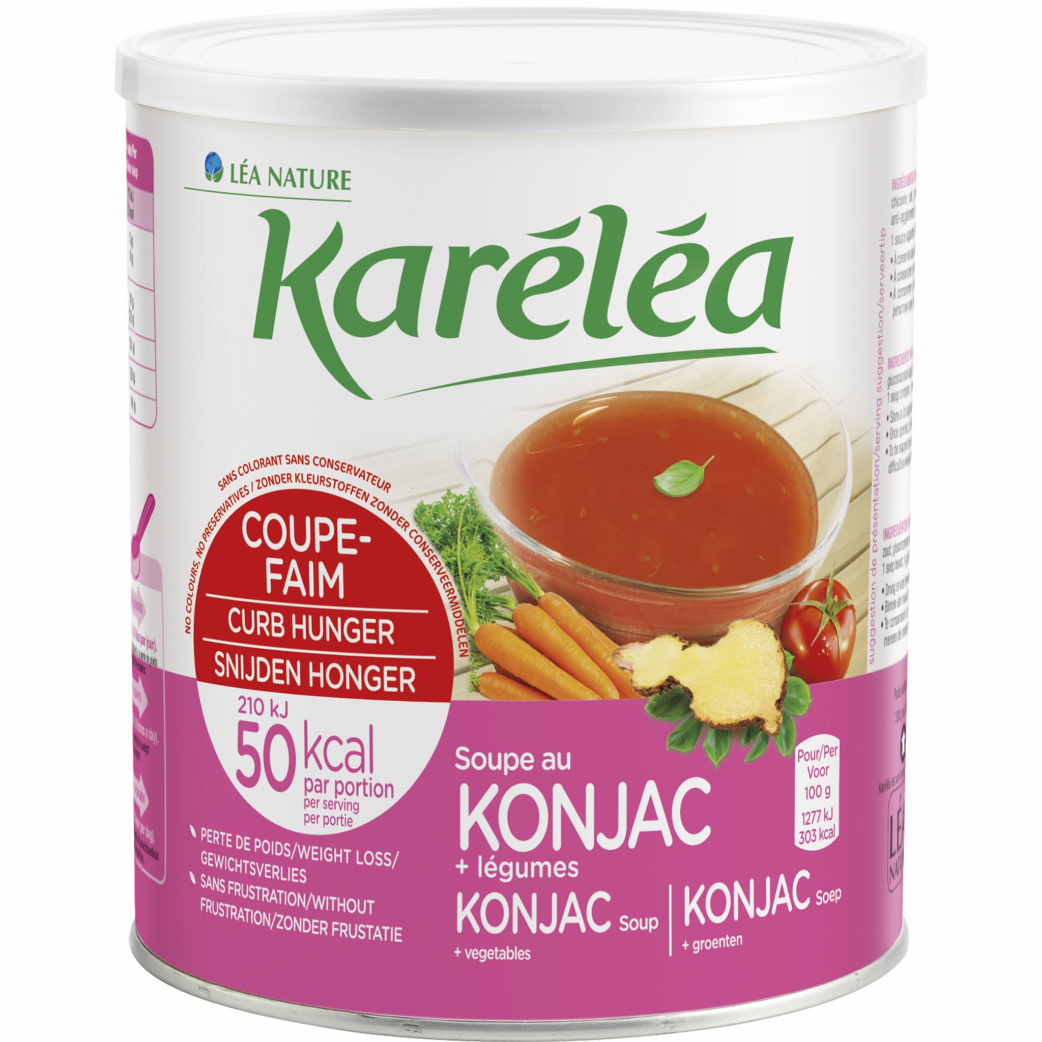 Coupe Faim Soupe Coupe Faim au Konjac +20% FLORESSANCE Pot de 360 g Multi  Legumes Indisponible - Fitnessboutique