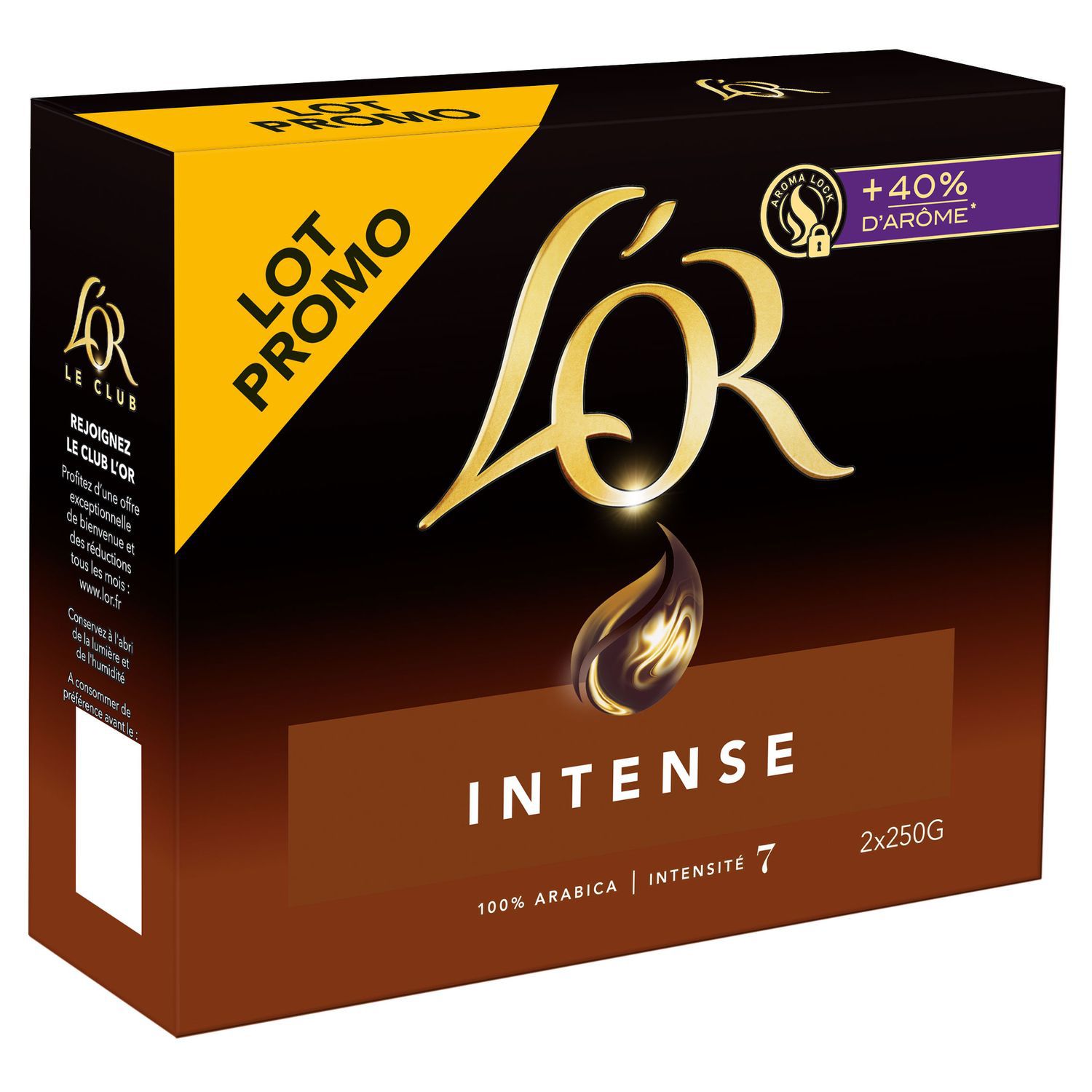 L'OR Café moulu 100% Arabica 2x250g pas cher 