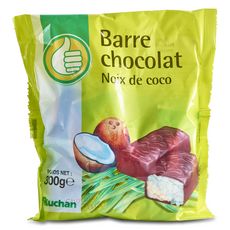 POUCE Barres chocolatées à la noix de coco 300g
