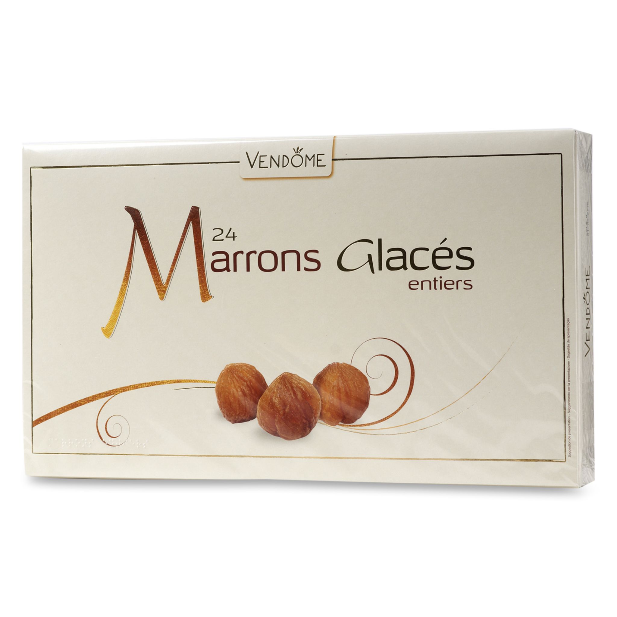 VENDOME Marrons glacés entiers 24 marrons 480g pas cher 