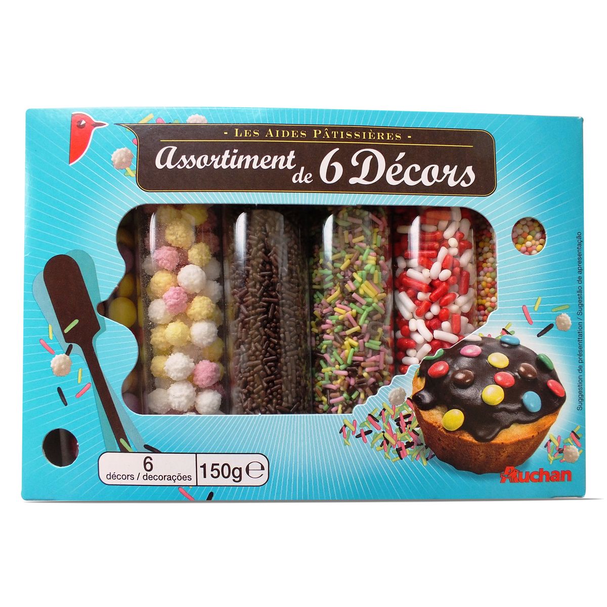 Auchan Assortiment De Decors Pour Patisserie 150g Pas Cher A Prix Auchan