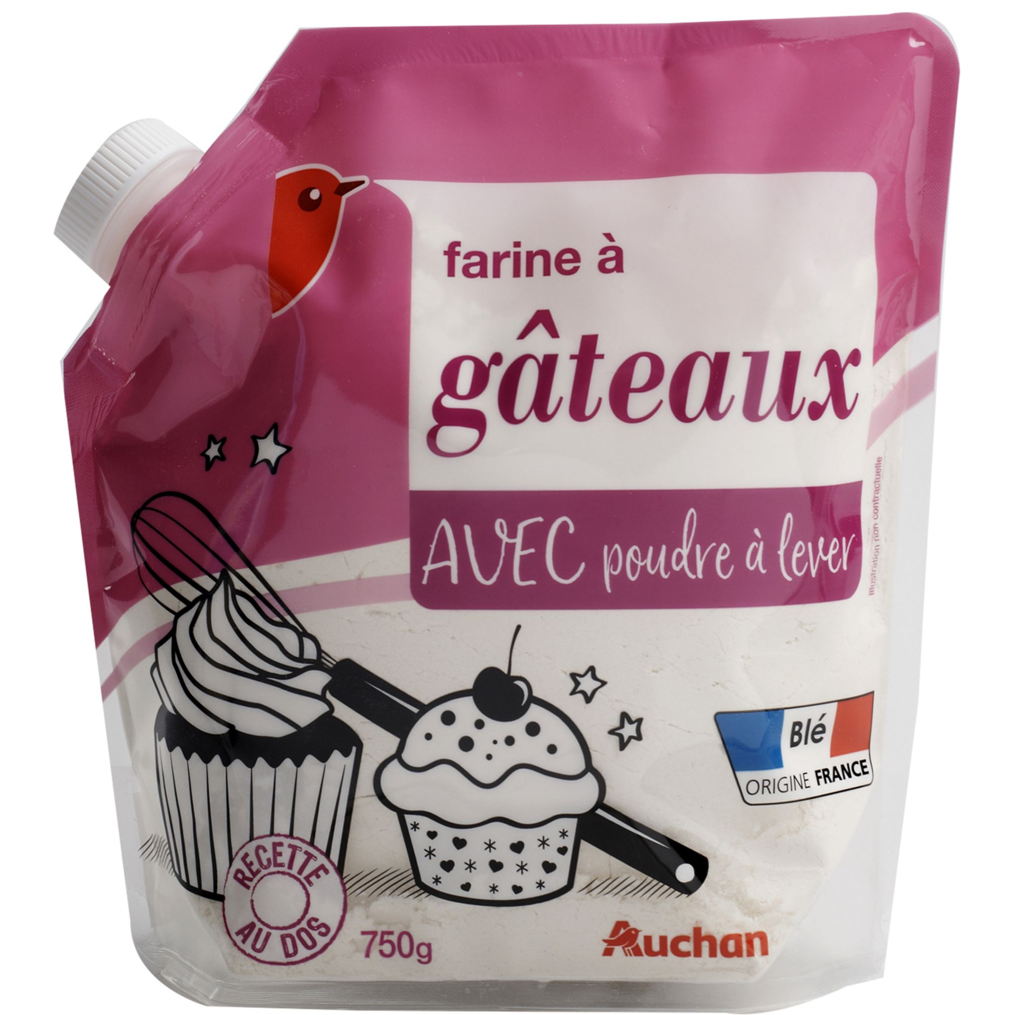 Farine pour gâteaux avec levure intégrée, U (1kg)