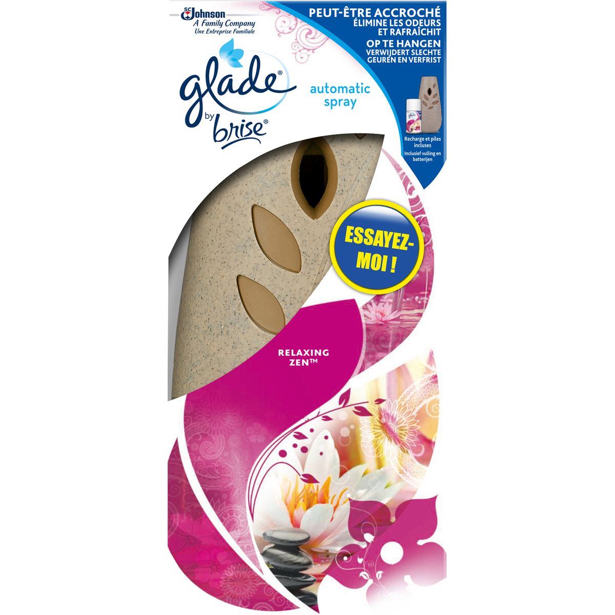GLADE Glade spray automatique diffuseur relaxing zen +recharge pas