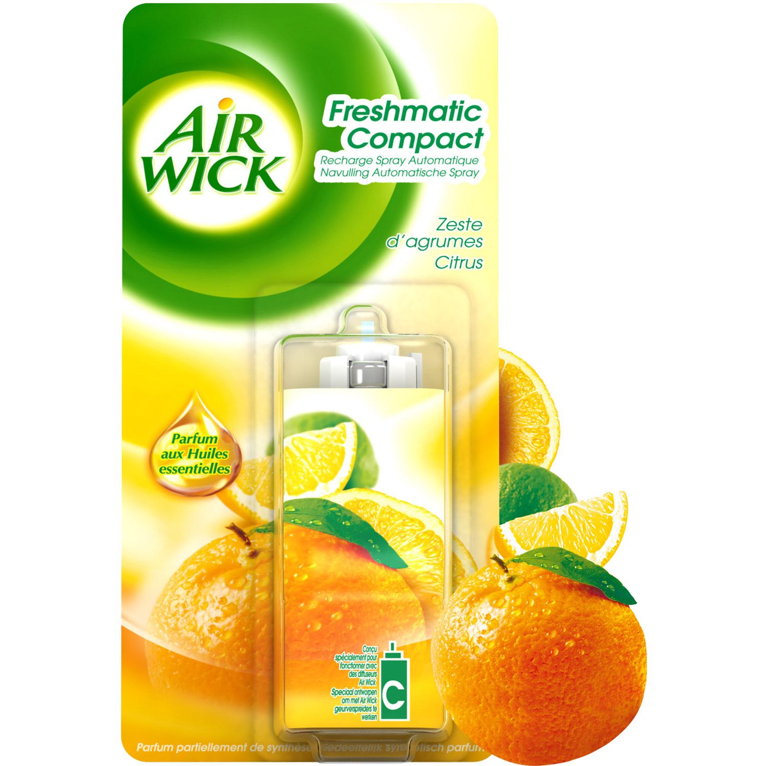 Air Wick Freshmatic Max Citrus - Recharge aérosol pour diffuseur  automatique Agrumes