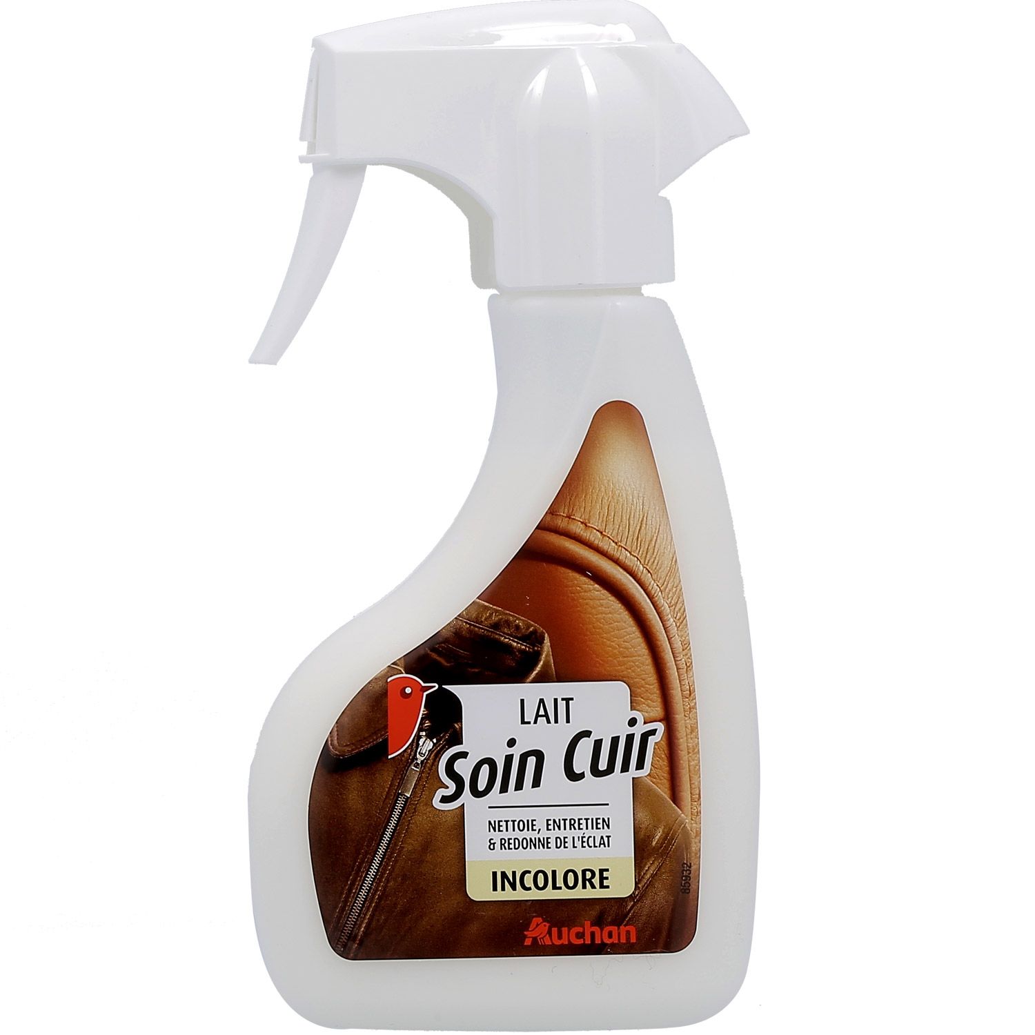 AUCHAN Spray lait de soin du cuir incolore 250ml pas cher 