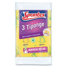 SPONTEX Tiponge éponges ultra souples et absorbantes 3 pièces