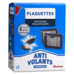 Auchan plaquettes anti-mouches et moustiques 4 mois x2