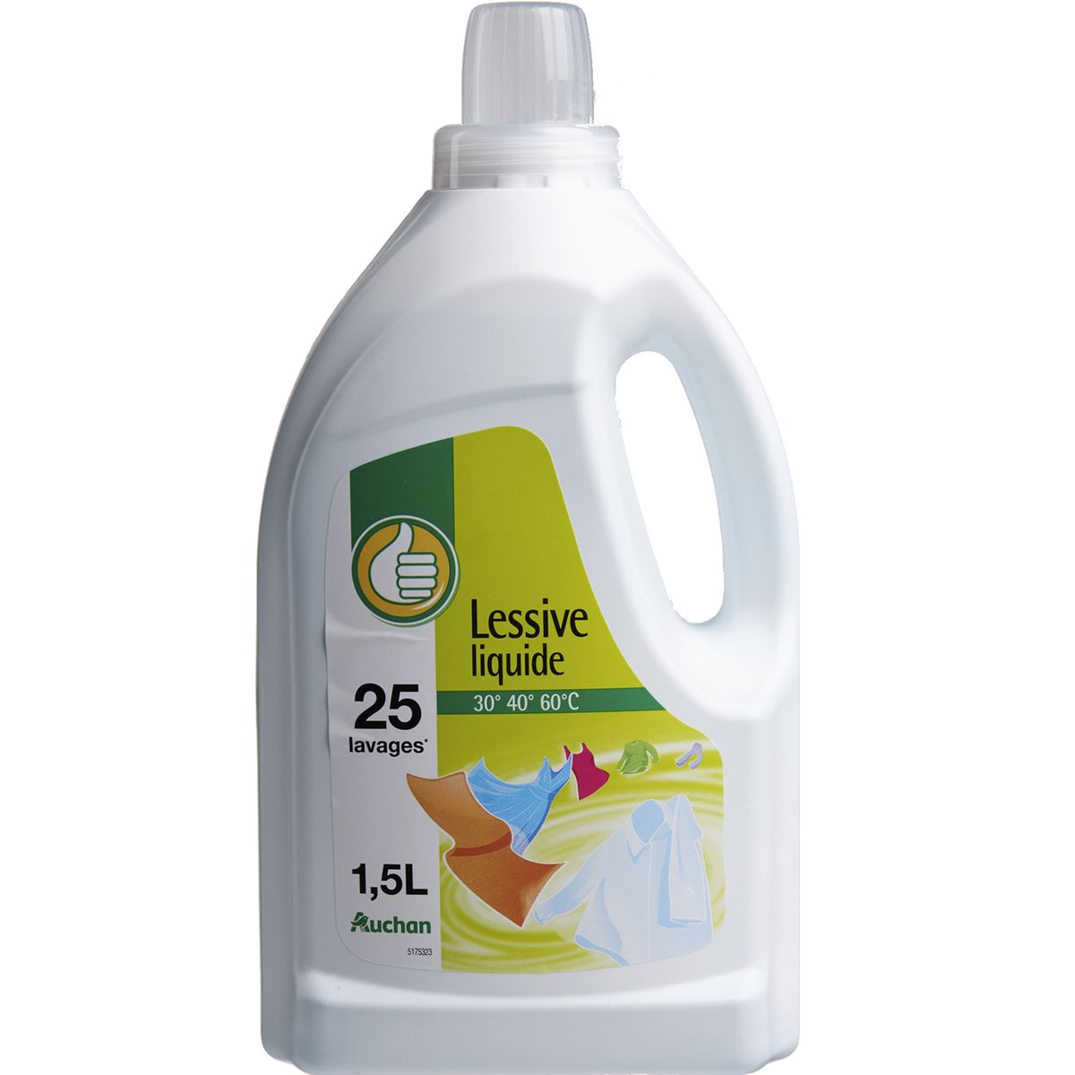 POUCE Pouce lessive liquide 25 lavages 1,5l pas cher 