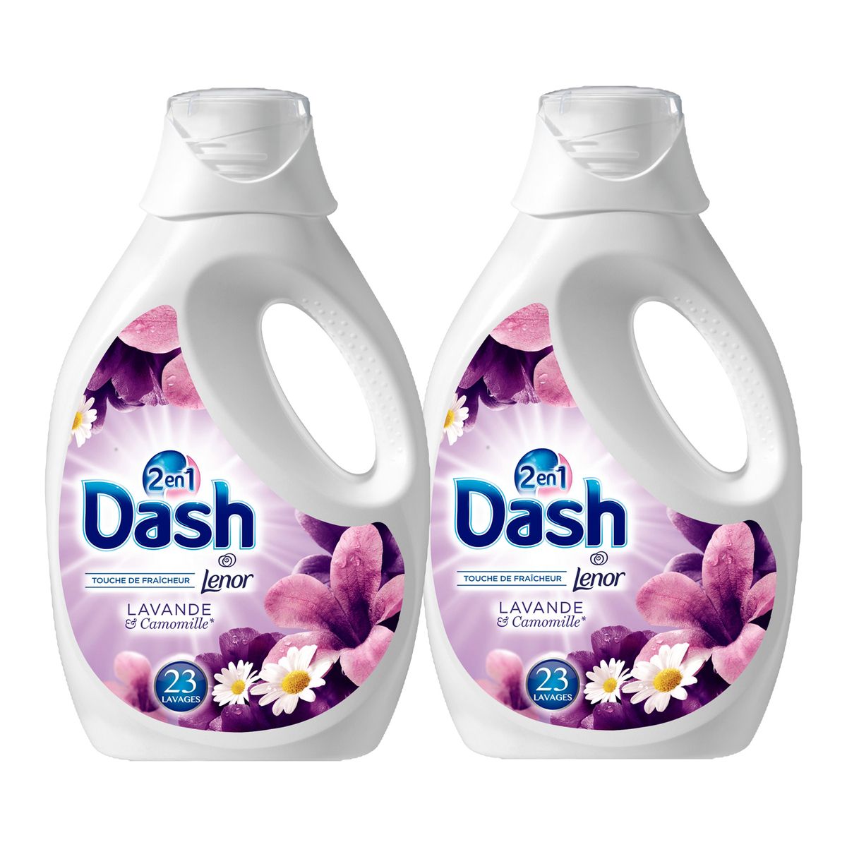 DASH Dash lessive diluée lavande lavage x46 -2x1,495l pas cher