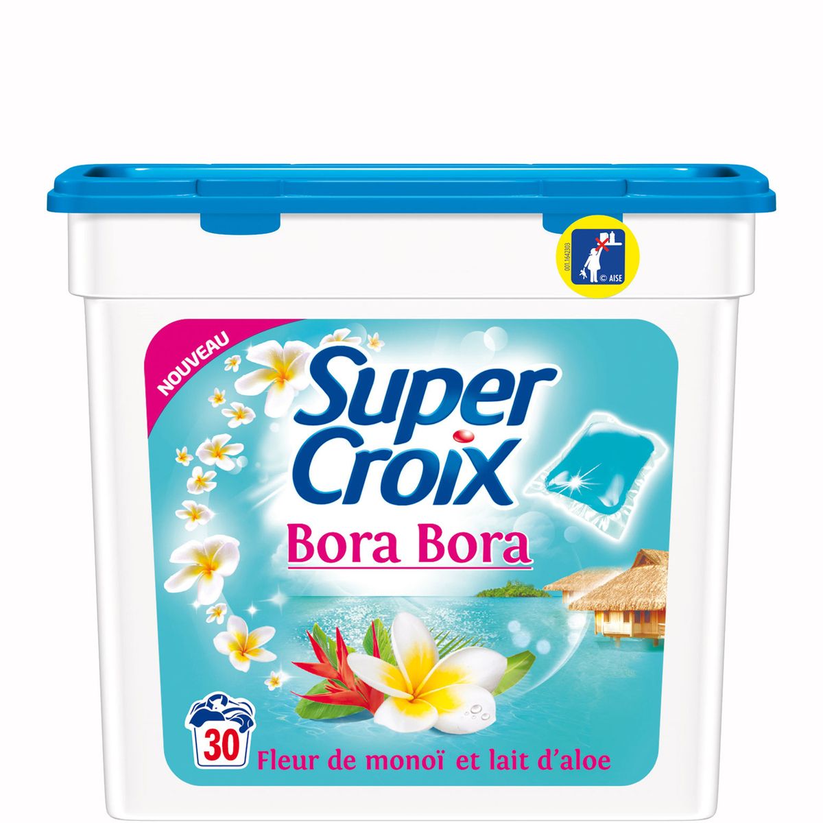 SUPER CROIX Lessive liquide Bora-Bora fleur de monoï et lait d