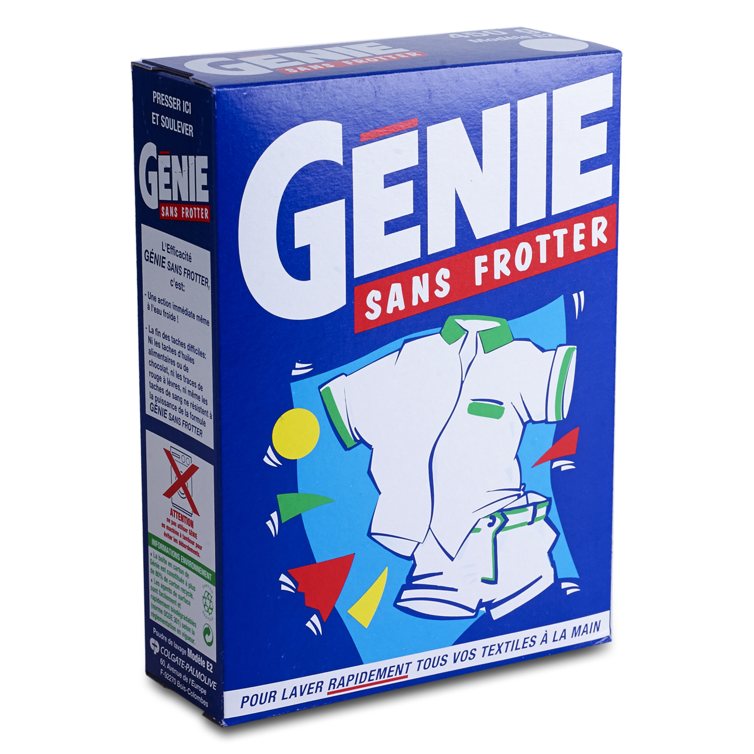 Génie Sans Frotter Lessive Poudre à la Main 450 g : : Epicerie