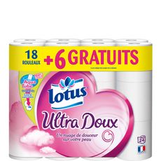 LOTUS LOTUS ULTRA DOUX PH 24RL(18+6GR) 18 rouleaux +6 offerts