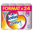 LOTUS Papier toilette rose aquatube confort 24 rouleaux
