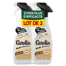 CAROLIN Carolin Spray nettoyant 5en1 avec javel 2x650ml 2x650ml