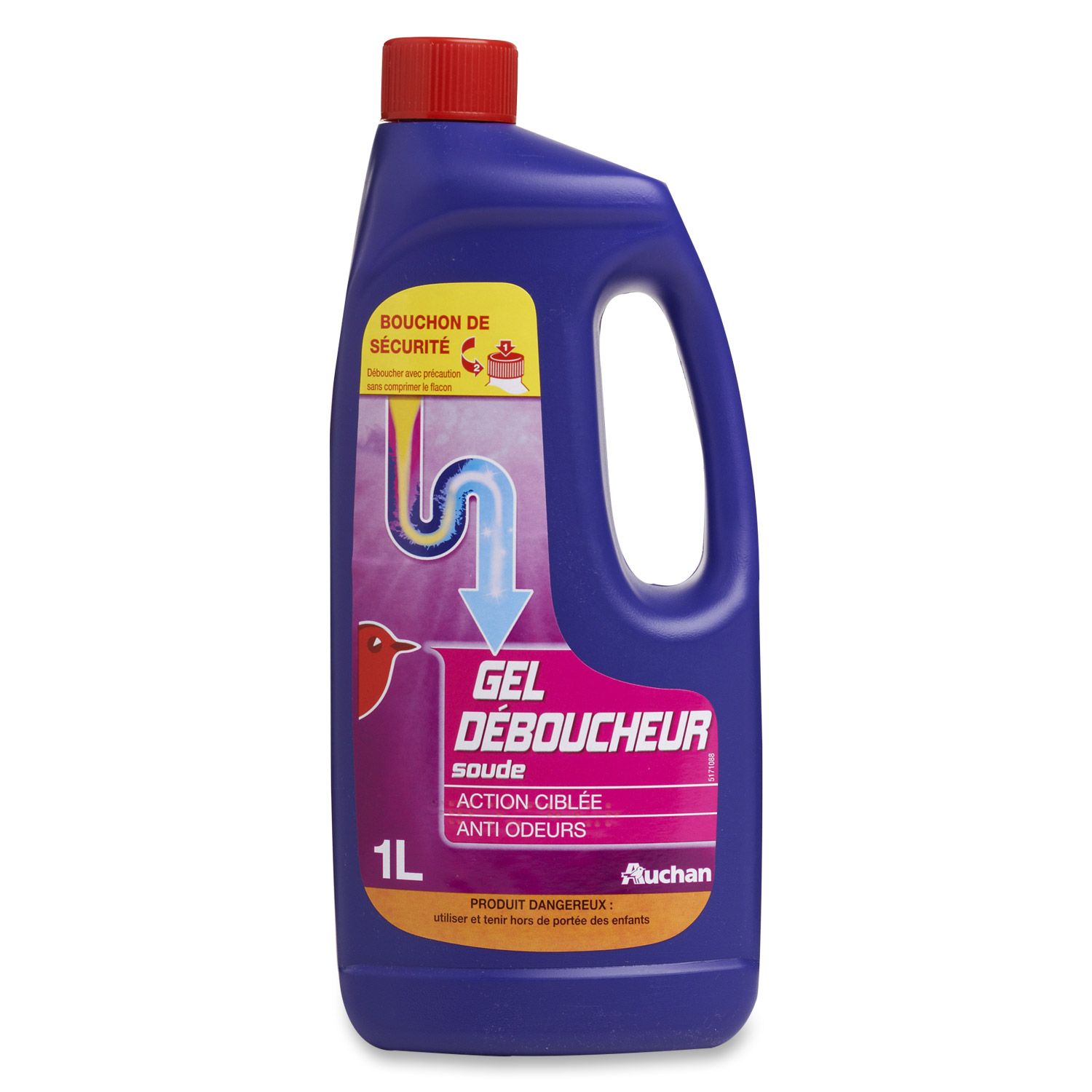 Promo Ouragan déboucheur gel épais (1) chez Auchan