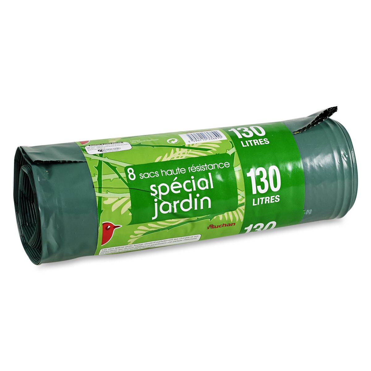 AUCHAN Sacs poubelle sp cial jardin liens d tachables 130l 8 sacs