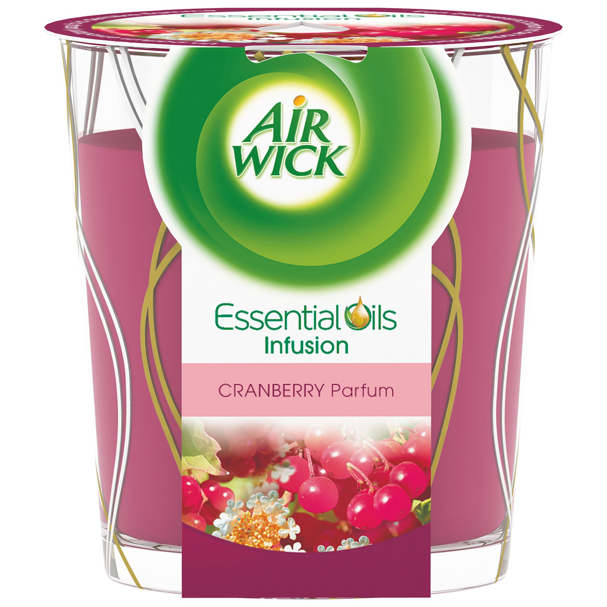 AIR WICK Essential Oils bougie cranberry 1 bougie pas cher 