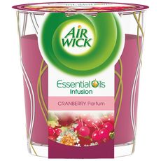 AIR WICK Essential Oils bougie cranberry 1 bougie