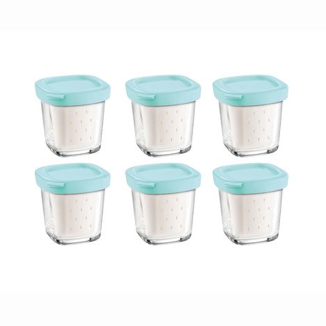 6 pots verre 125ml pour yaourtiere - Tecniba