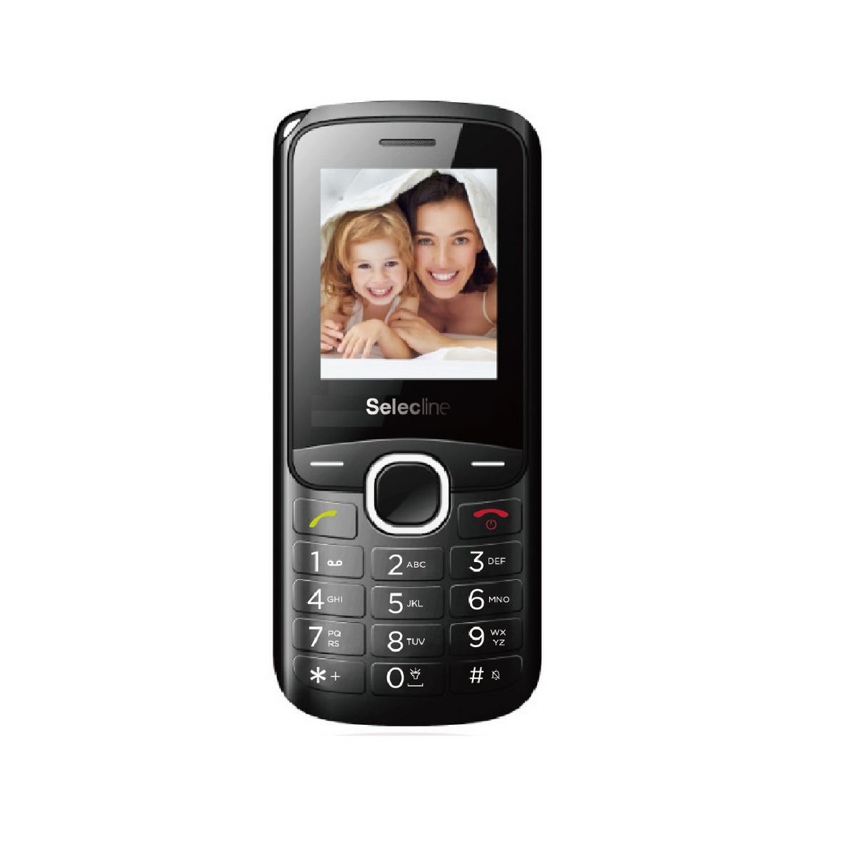 SELECLINE Téléphone portable PHONE 881424 - Double SIM - Noir pas cher 