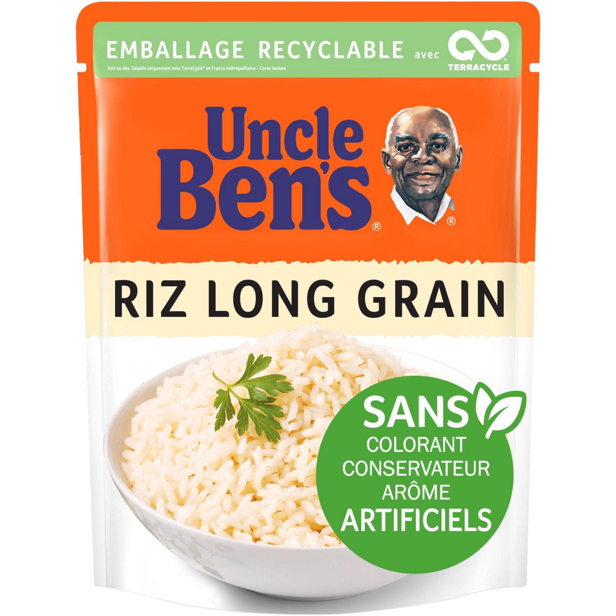 UNCLE BEN'S Uncle Ben's riz express nature long grain 2 minutes