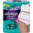 ALWAYS Discreet culottes incontinence plus taille M 9 culottes