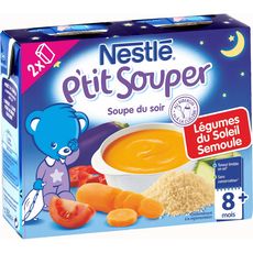 Nestle Nestle P Tit Souper Legume Et Semoule 2x250ml Des 8mois Pas Cher A Prix Auchan