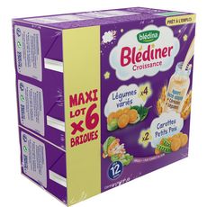 Bledina Blediner Lait Liquide Aux Legumes 2 Varietes Des 12 Mois 6x250ml Pas Cher A Prix Auchan