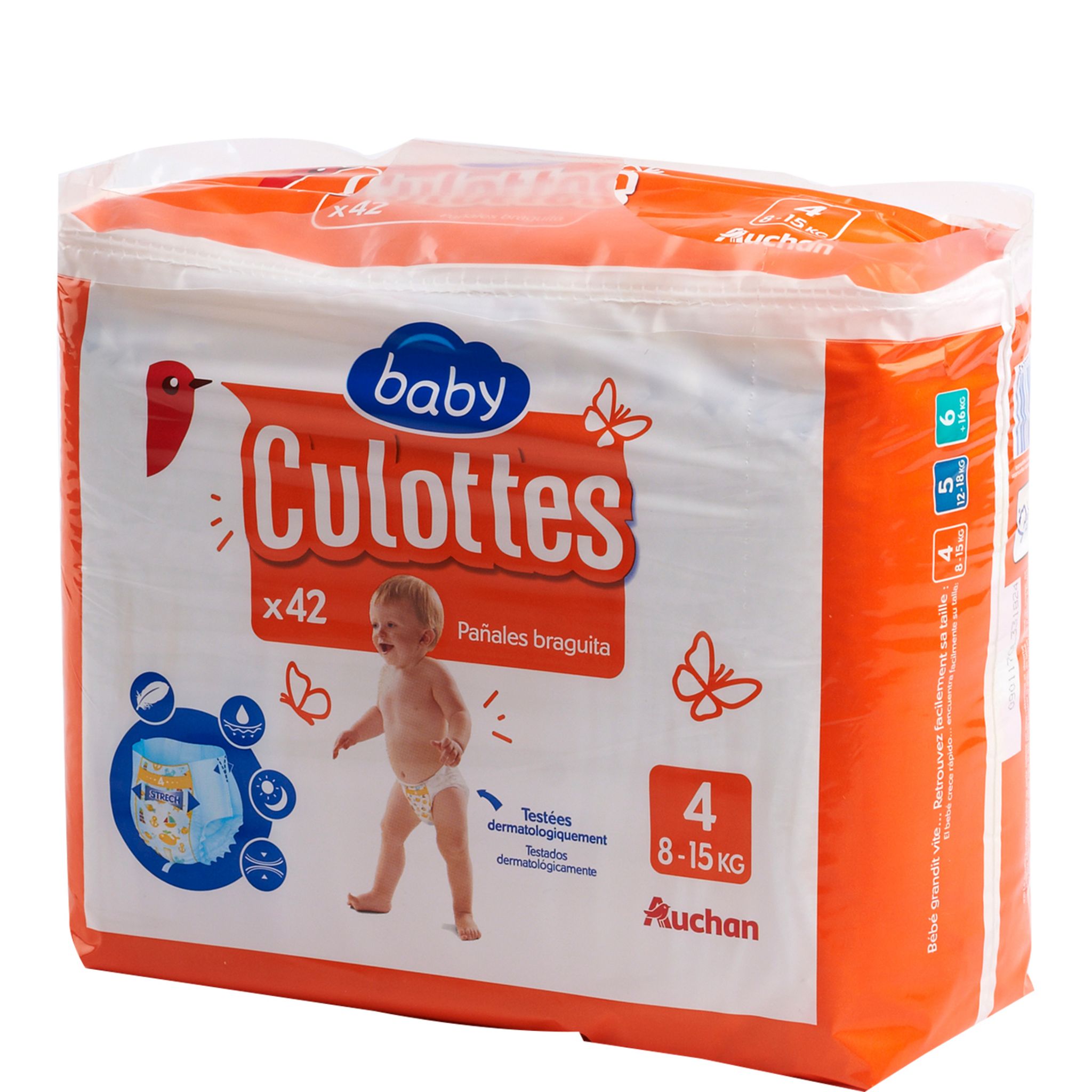 Couches Jetables Bébé - Culottes Taille 5 Maxi 12-18 Kg 4 Lot 11