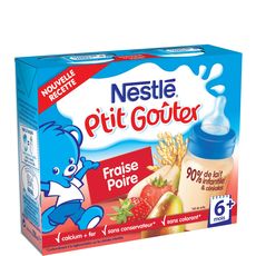 Nestle Nestle P Tit Gouter Lait Fraise Poire 2x250ml Des 6mois Pas Cher A Prix Auchan