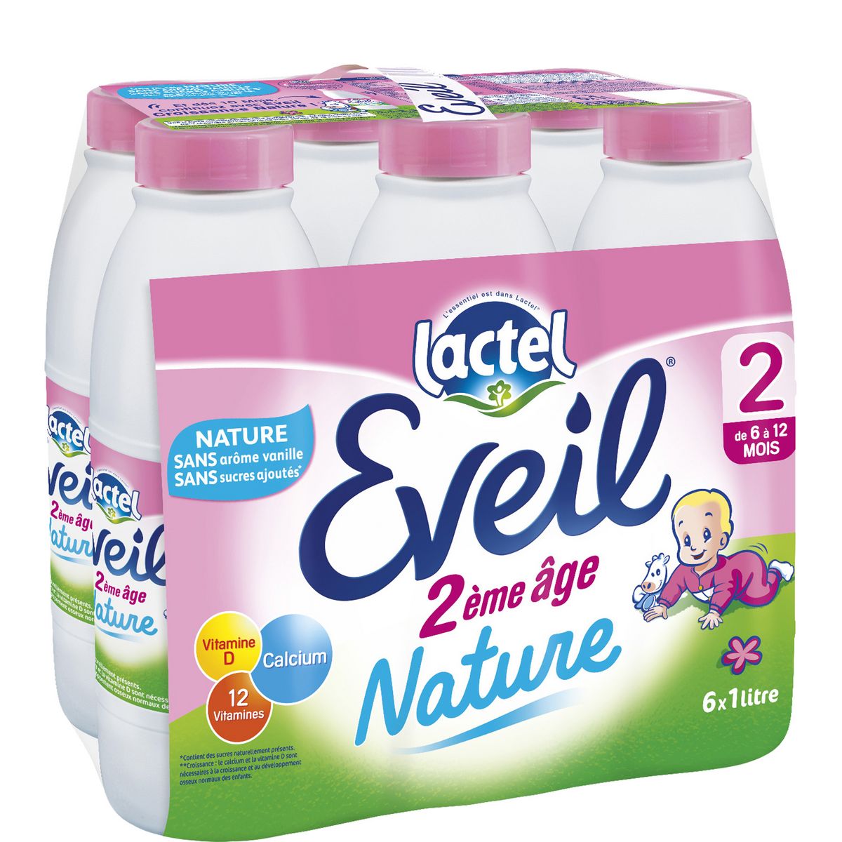 Lactel Lactel Eveil 2 Lait 2eme Age Liquide De 6 A 12 Mois 6x1l 6x1l Pas Cher A Prix Auchan