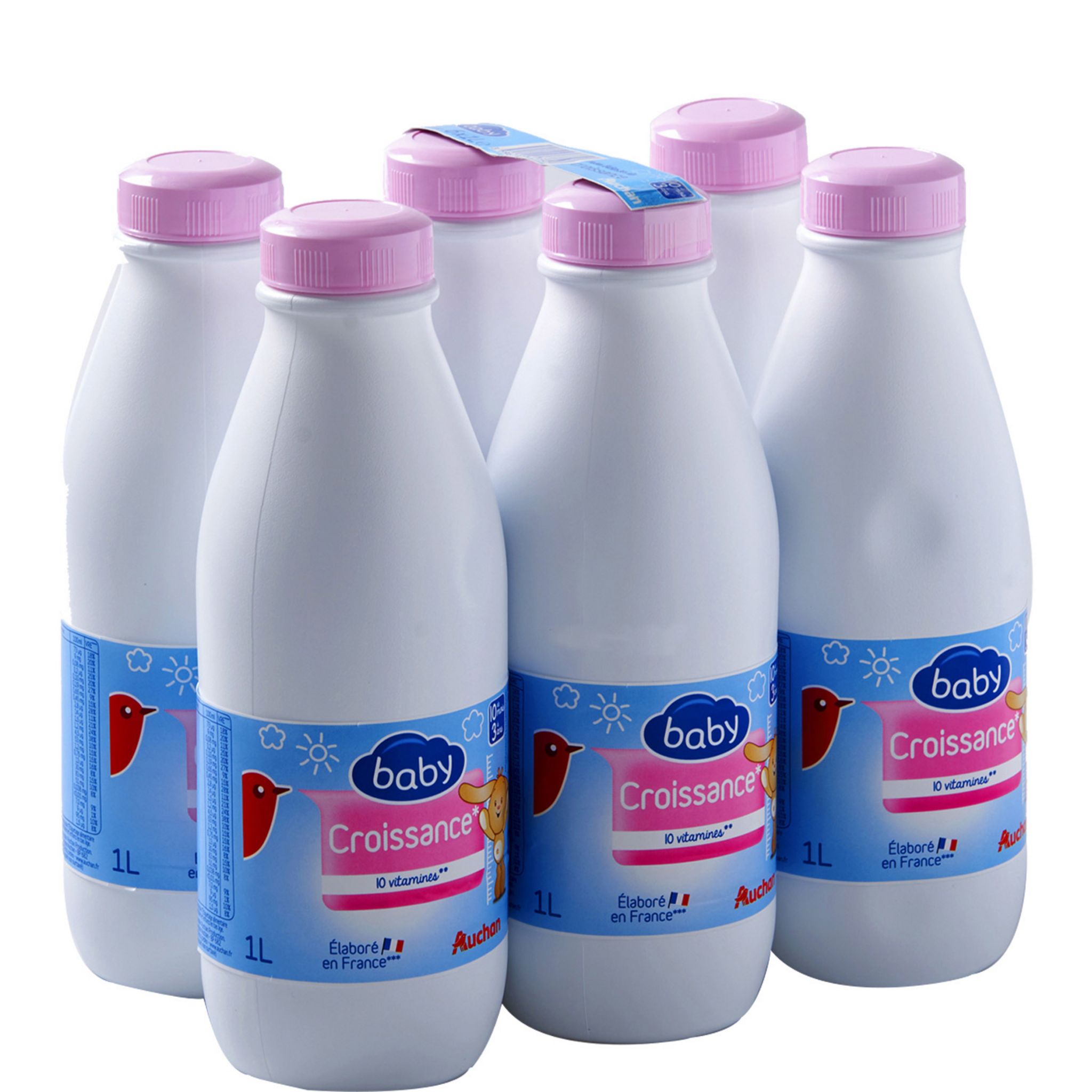 BABYBIO Lait croissance liquide dès 10 mois 6x1l pas cher 