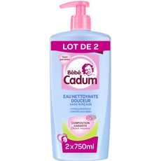 Bebe Cadum Eau Nettoyante Douceur Pour Bebe 2x750ml Pas Cher A Prix Auchan