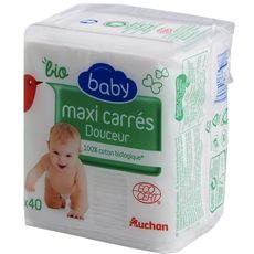 Auchan Auchan Baby Bio Maxi Carre X40 Pas Cher A Prix Auchan